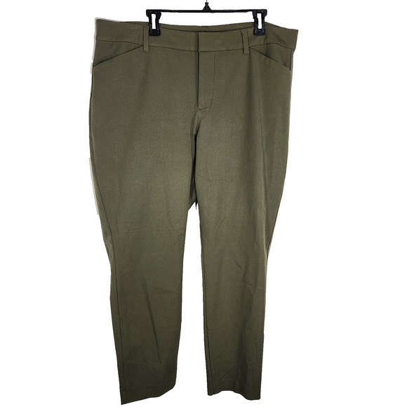 Old Navy Womens High Waisted Pixie Skinny Pants Size 20 Alpine Green 629563 - Picture 1 of 9